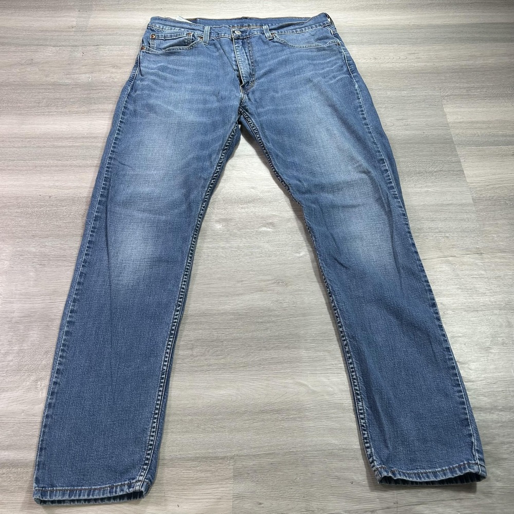 Levis‎ 512 Jeans Mens 36x32 Blue Straight Leg Stretch Denim Medium Wash Pants
